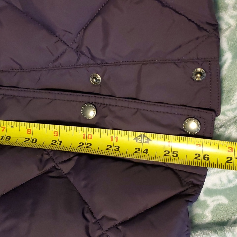 Land's End Down Puffer Vest Eggplant S - Picture 4 of 8